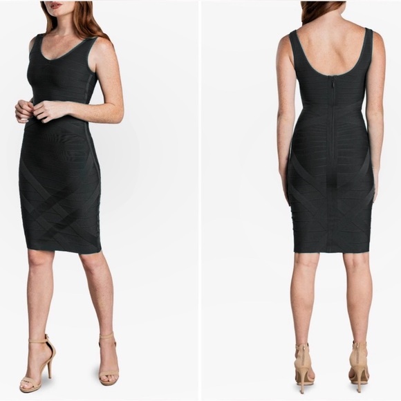 Dress the Population Dresses & Skirts - Dress The Population NWOT ‘Bria’ Bodycon Bandage Midi Dress in Black Size XS